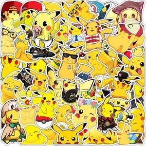 Pokemon Anime Cutesy style Sticker Lot of 50pcs Pikachu NEW - 151
